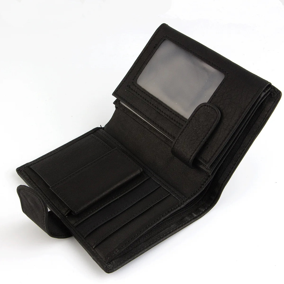 2022 New Leather Men Wallets Genuine Cow Leather 14 Card Holders Short Men Purse High Quality Male Wallet Can be Used Forever