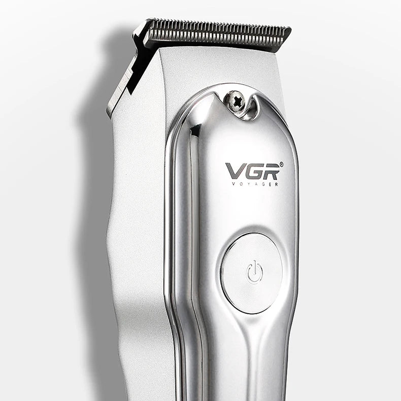 VGR Professional Barber Hair Clippers for Men Hair Cutting Machine Electric Metal Cordless 0mm Hair Trimmer Barber Hair Clipper