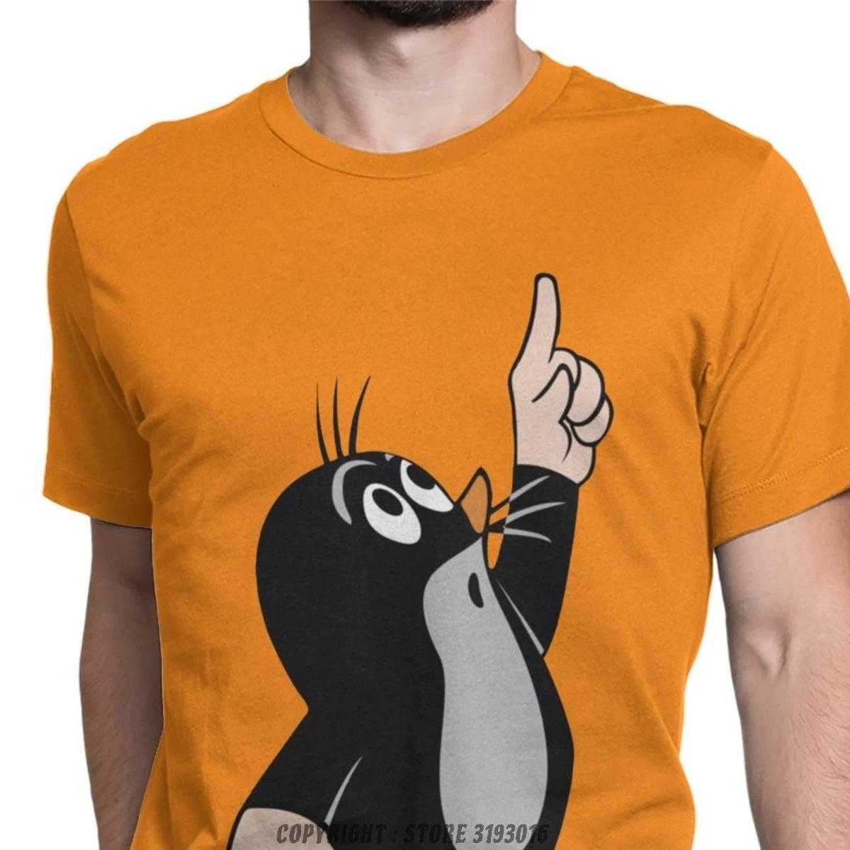 Men's T-Shirts Mole Pointing Funny Tshirt Camisas Hombre 3D Printed Krtek Little Maulwurf Cute Graphic T Shirts Men Best Gift