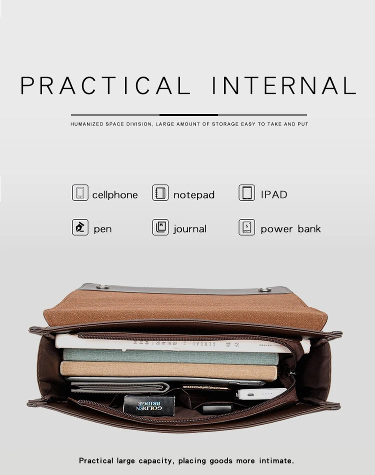 Male Handbags Pu Leather Men's Tote Briefcase Business Shoulder Bag for Men 2025 Brand Laptop Bags Man Organizer for Documents