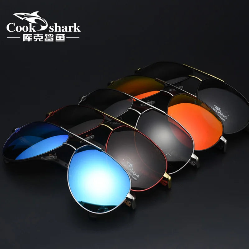 Cookshark sunglasses men's sunglasses tide polarized driving driver blue glasses