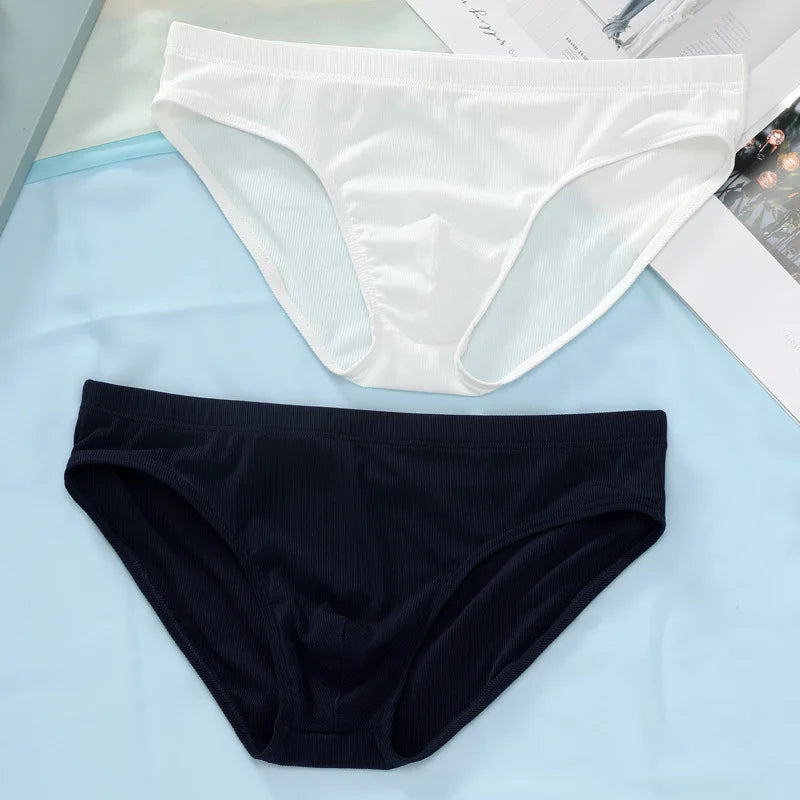 Summer Mens Briefs Sexy Underwear Panties  Breathable Solid Underpants Male Lingerie  Ropa Interior Hombre Cueca