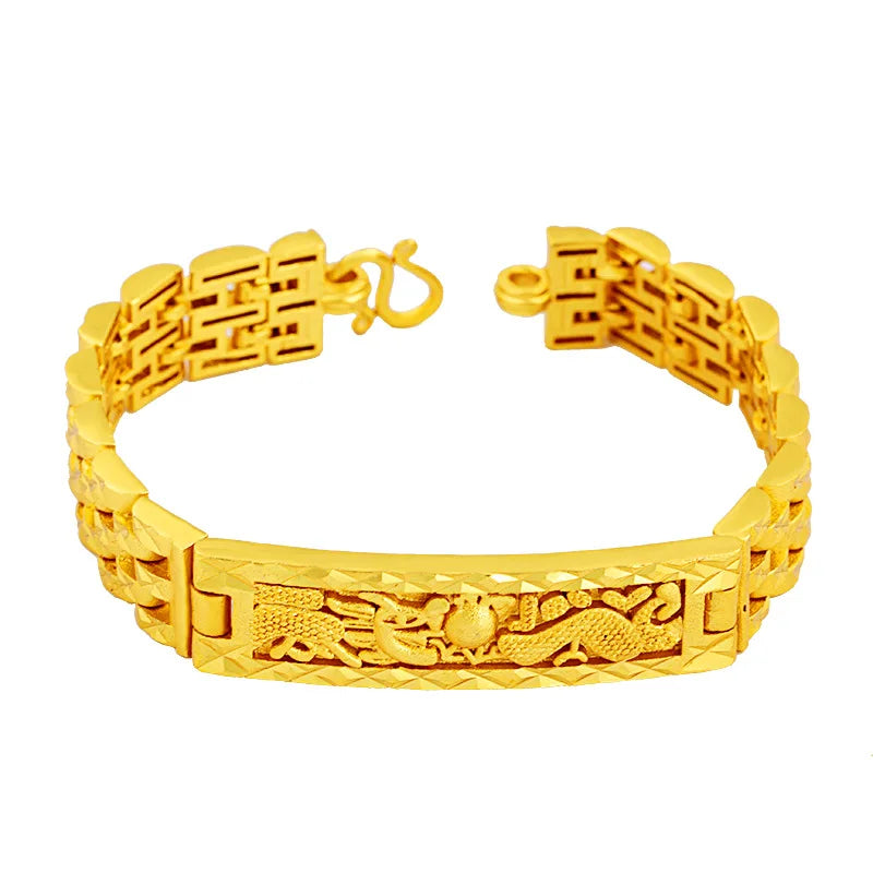 Atmospheric High Quality Gold Color Thick Gold Fashion Men's Domineering Faucet Anniversary Birthday Wedding Gift
