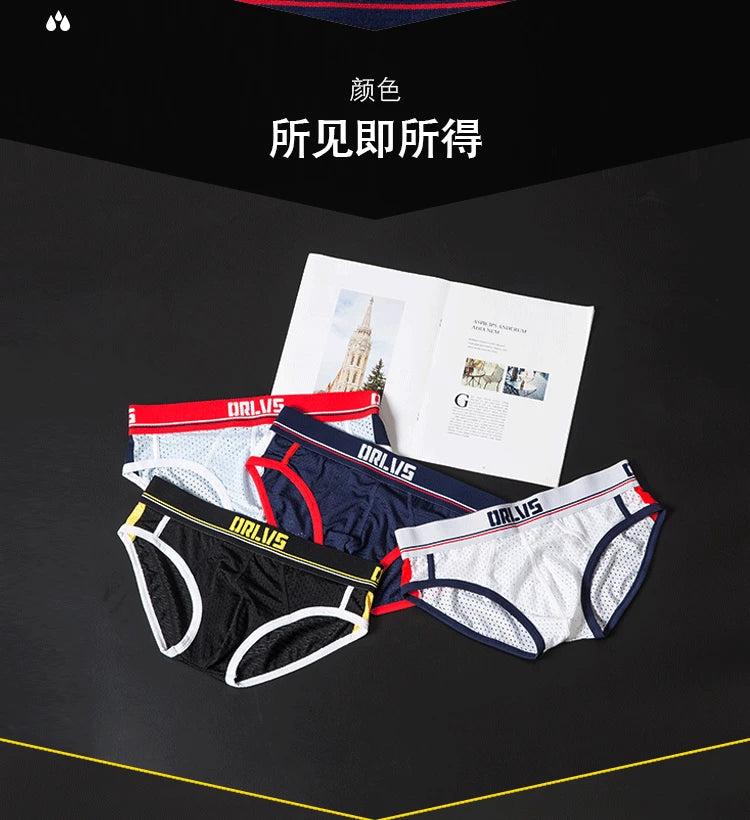men's underwear low waist fashion sexy u convex bag anti Le briefs men's or192
