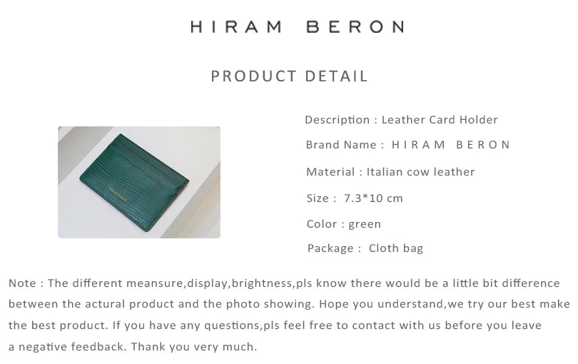 FREE Monogram Premium Luxury Card Wallet Genuine Leather Case Card Holder For Men Dropship