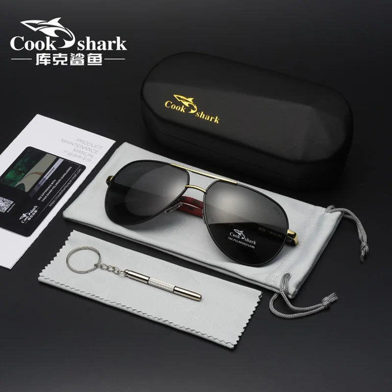 Cookshark sunglasses men's sunglasses tide polarized driving driver blue glasses