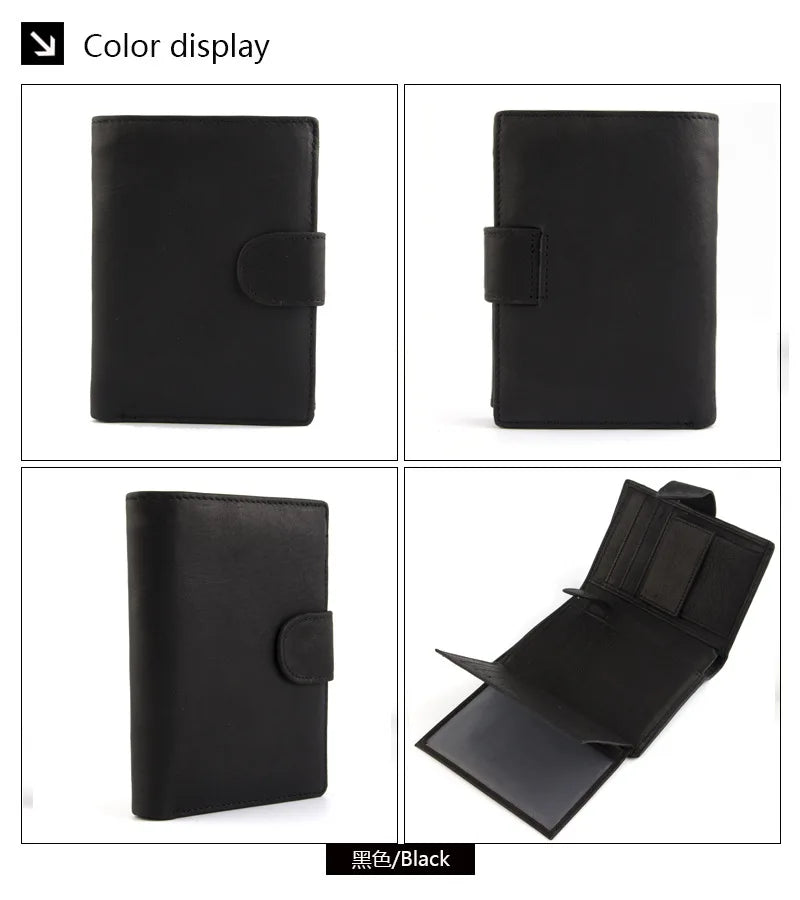 2022 New Leather Men Wallets Genuine Cow Leather 14 Card Holders Short Men Purse High Quality Male Wallet Can be Used Forever