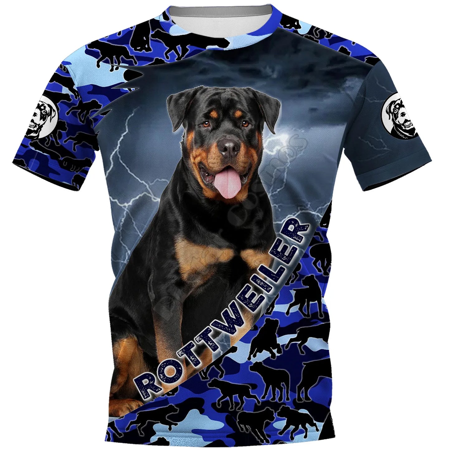 Rottweiler 3D Printed t shirts women for men Summer Casual Tees Short Sleeve T-shirts Short Sleeve Drop Shipping 05