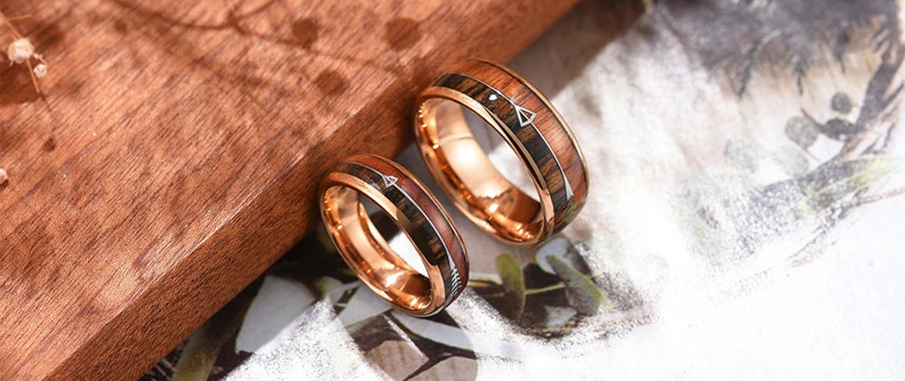 8mm Red Galaxy Nebula Crushed Stone Stainless Steel Ring Promise Wedding Ring for Men & Women, Comfort Fit, Wedding Band Jewelry