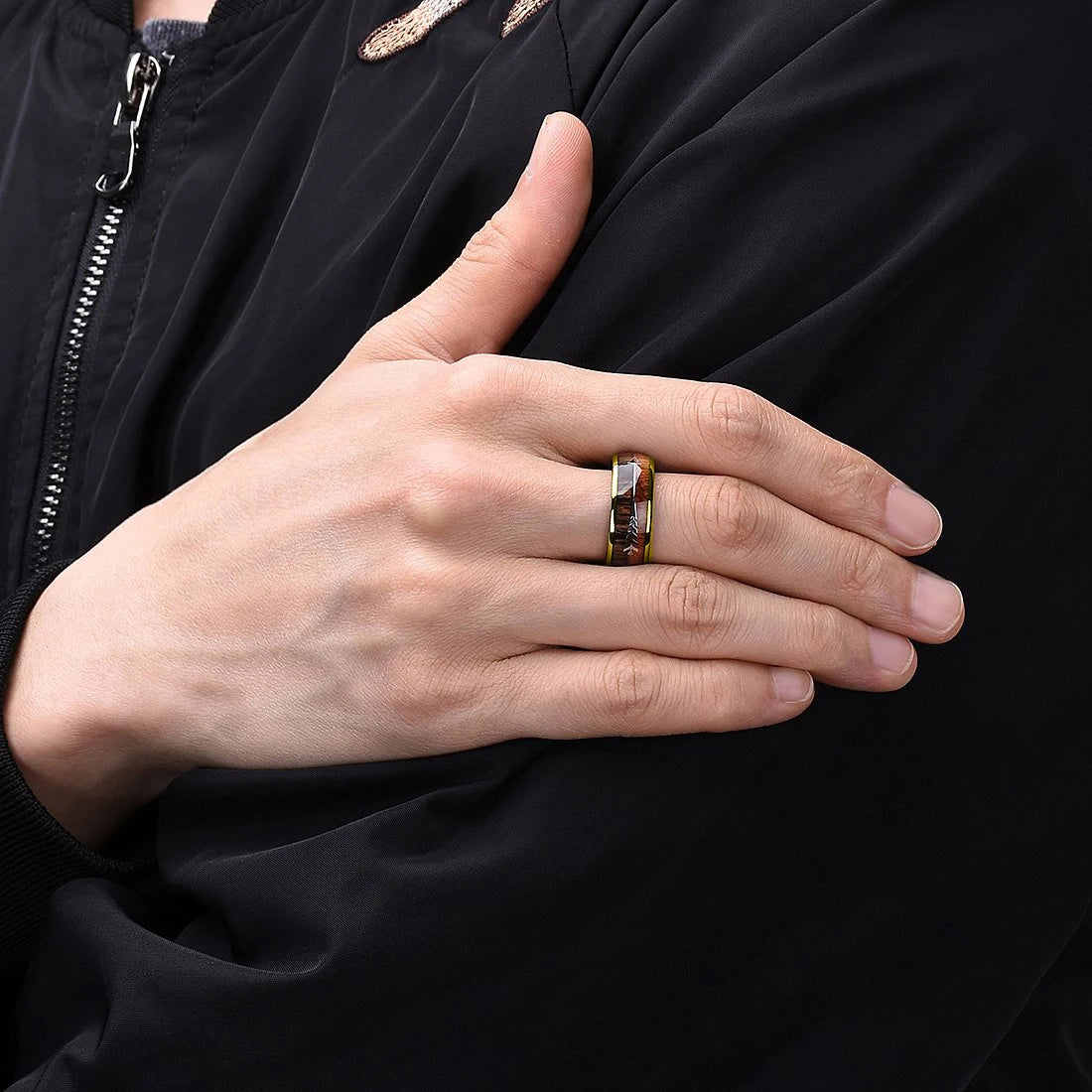 Fashion Viking Tree Of Life Stainless Steel Abalone Shell Rings For Men Odin Norse Viking Rune Rings Retro Amulet Jewelry Gift