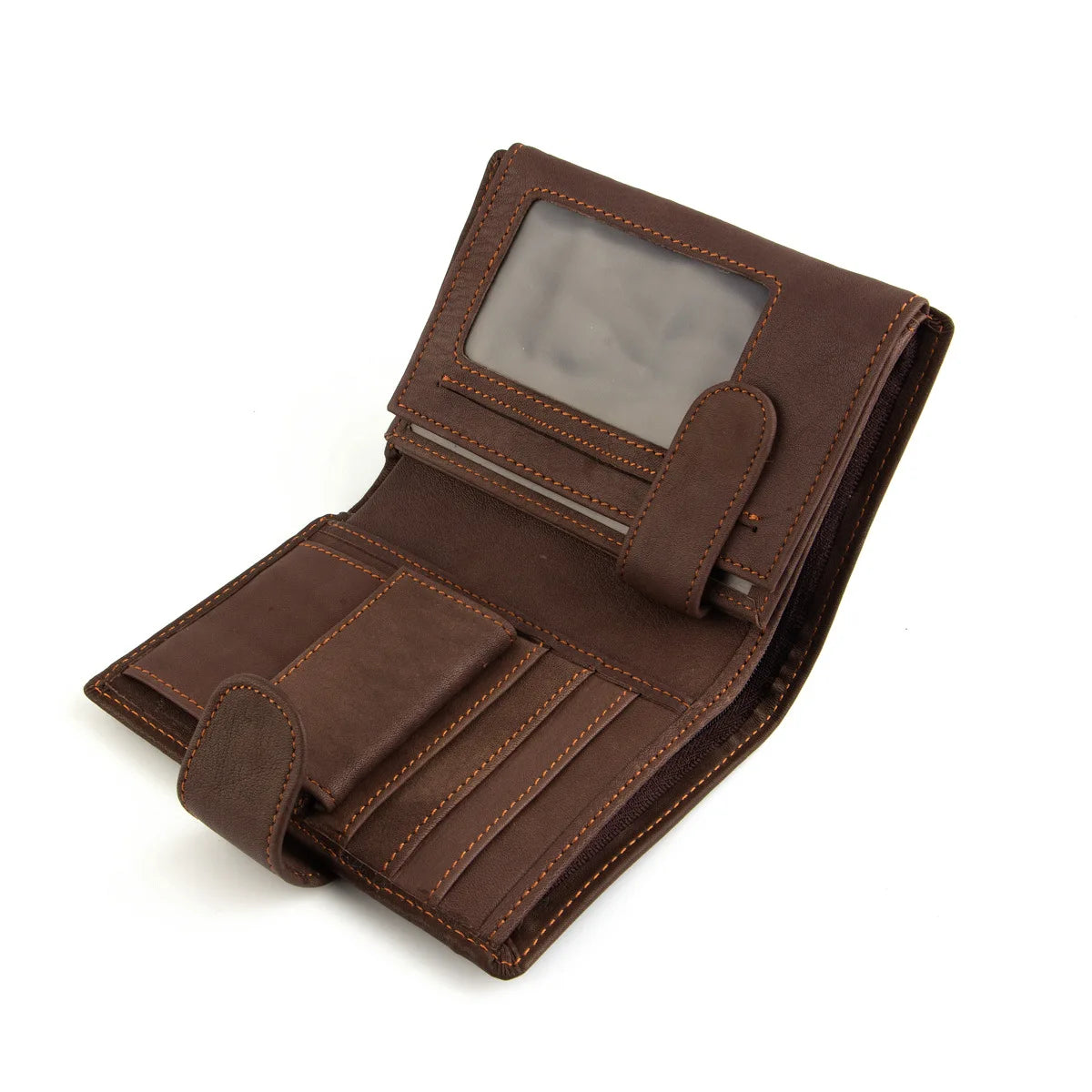 2022 New Leather Men Wallets Genuine Cow Leather 14 Card Holders Short Men Purse High Quality Male Wallet Can be Used Forever