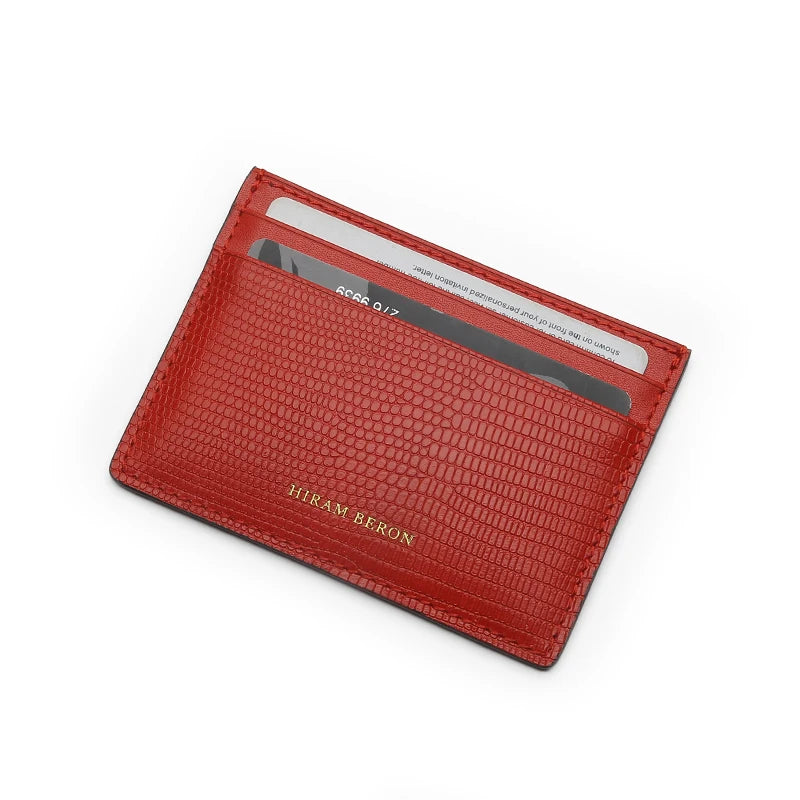 FREE Monogram Premium Luxury Card Wallet Genuine Leather Case Card Holder For Men Dropship