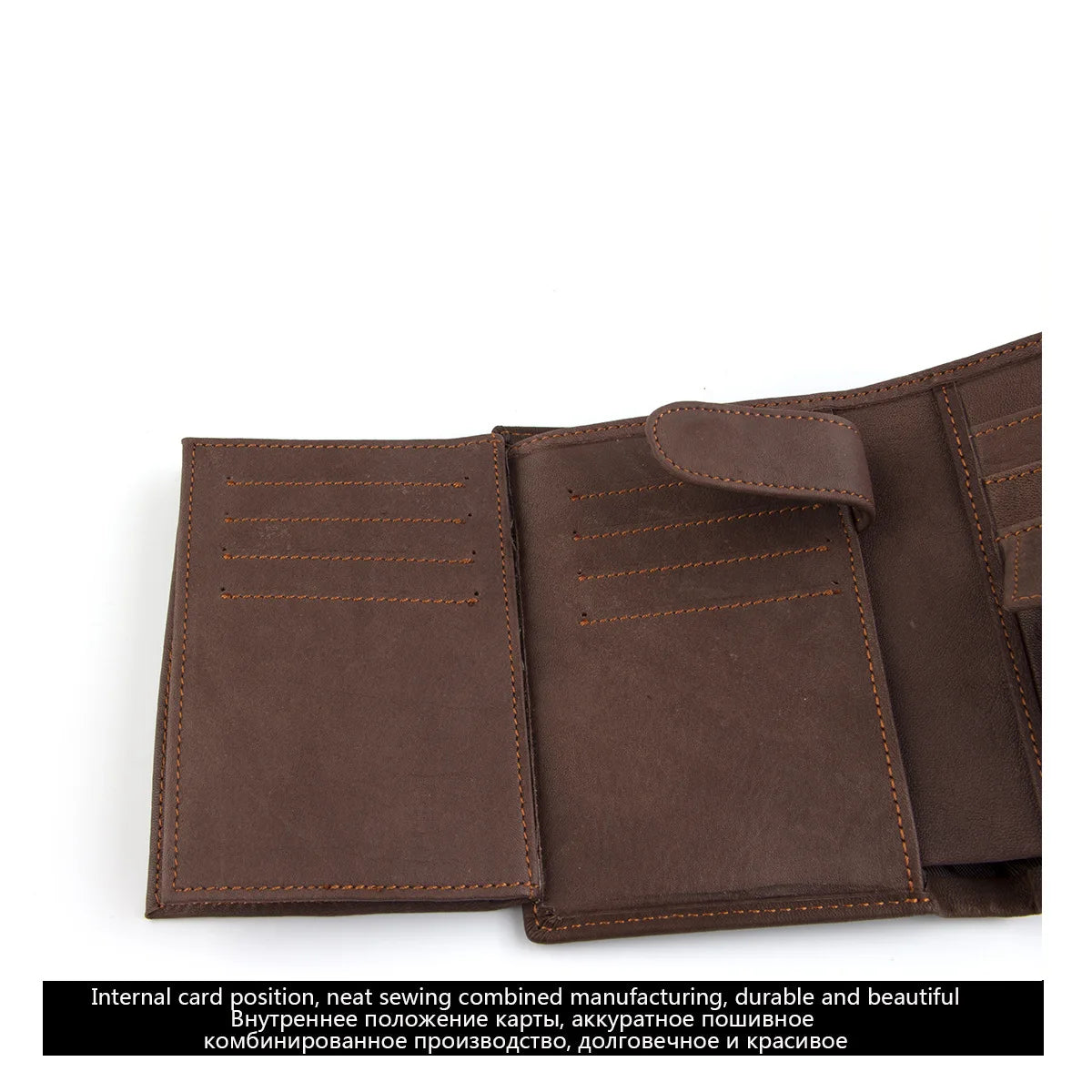 2022 New Leather Men Wallets Genuine Cow Leather 14 Card Holders Short Men Purse High Quality Male Wallet Can be Used Forever