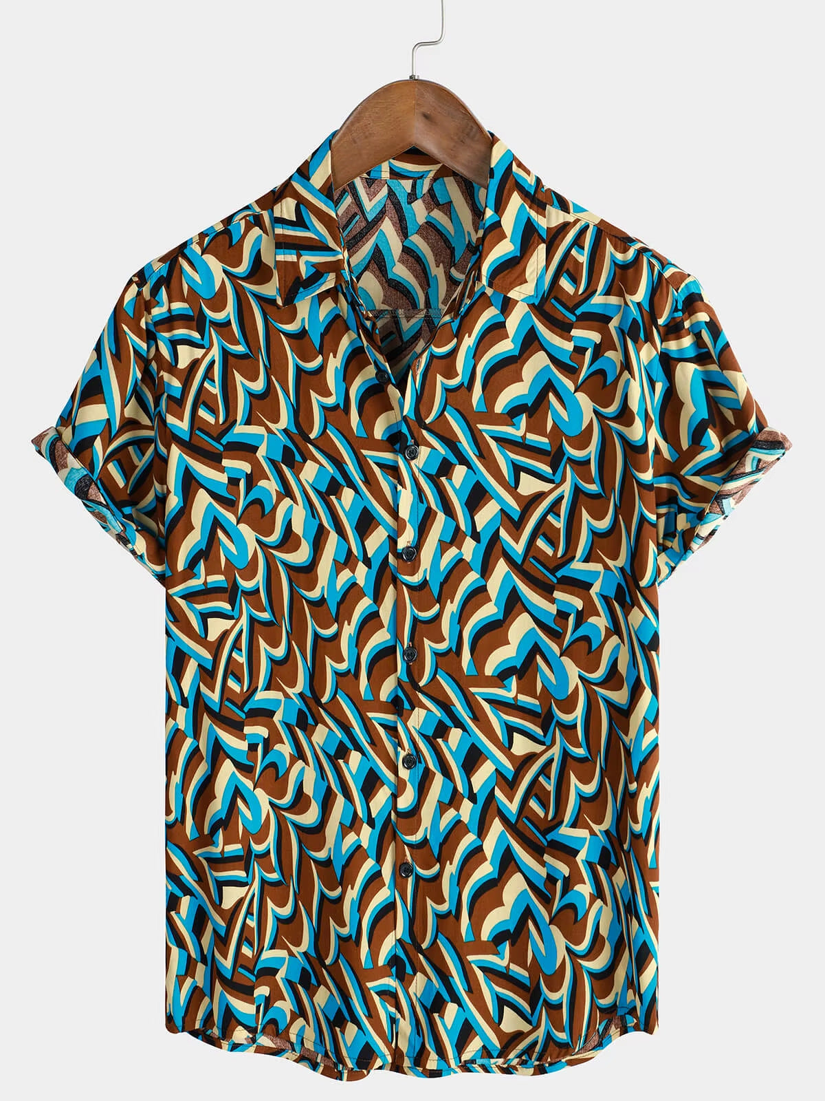 Casual 3D Digital Printing Shirt Color Printing Shirt