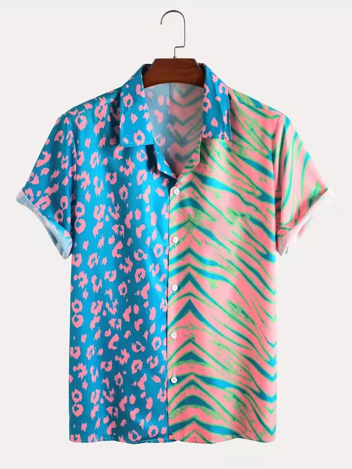 Hawaiian Vacation Clothing Men's Fashion Beach Style Shirt
