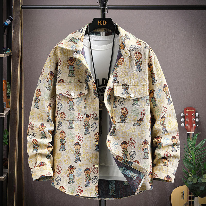 Personality Casual Lapel Shirt Coat