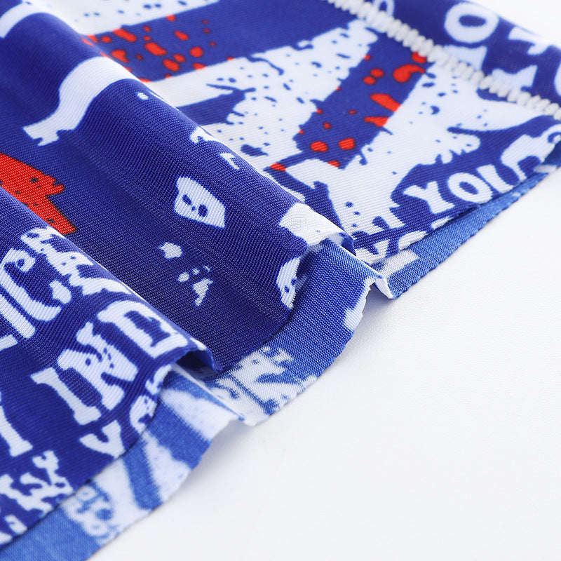 Summer Printed Men's Ice Silk Seamless Panties