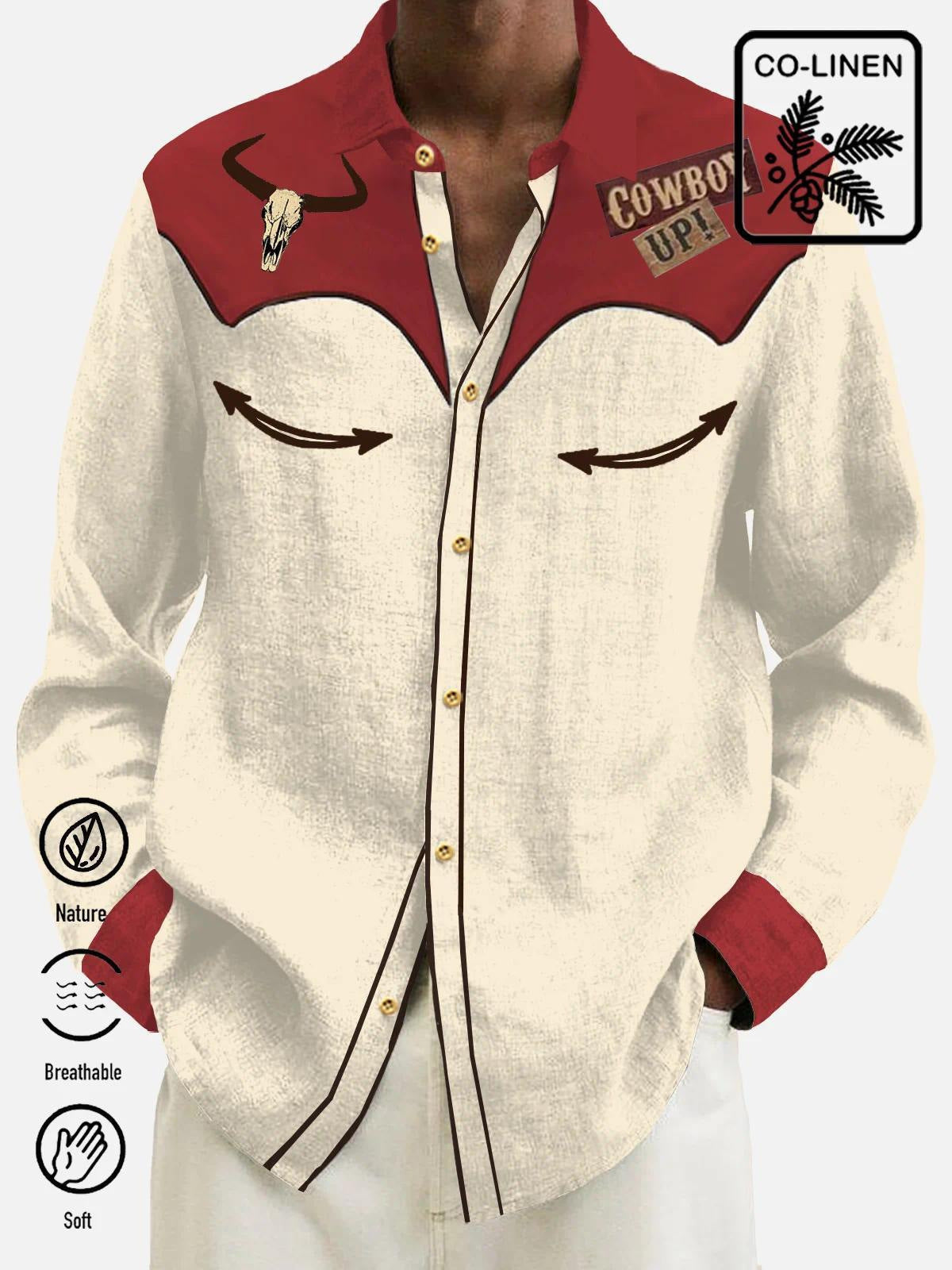 Fashion Loose Printed Shirt American Western Style