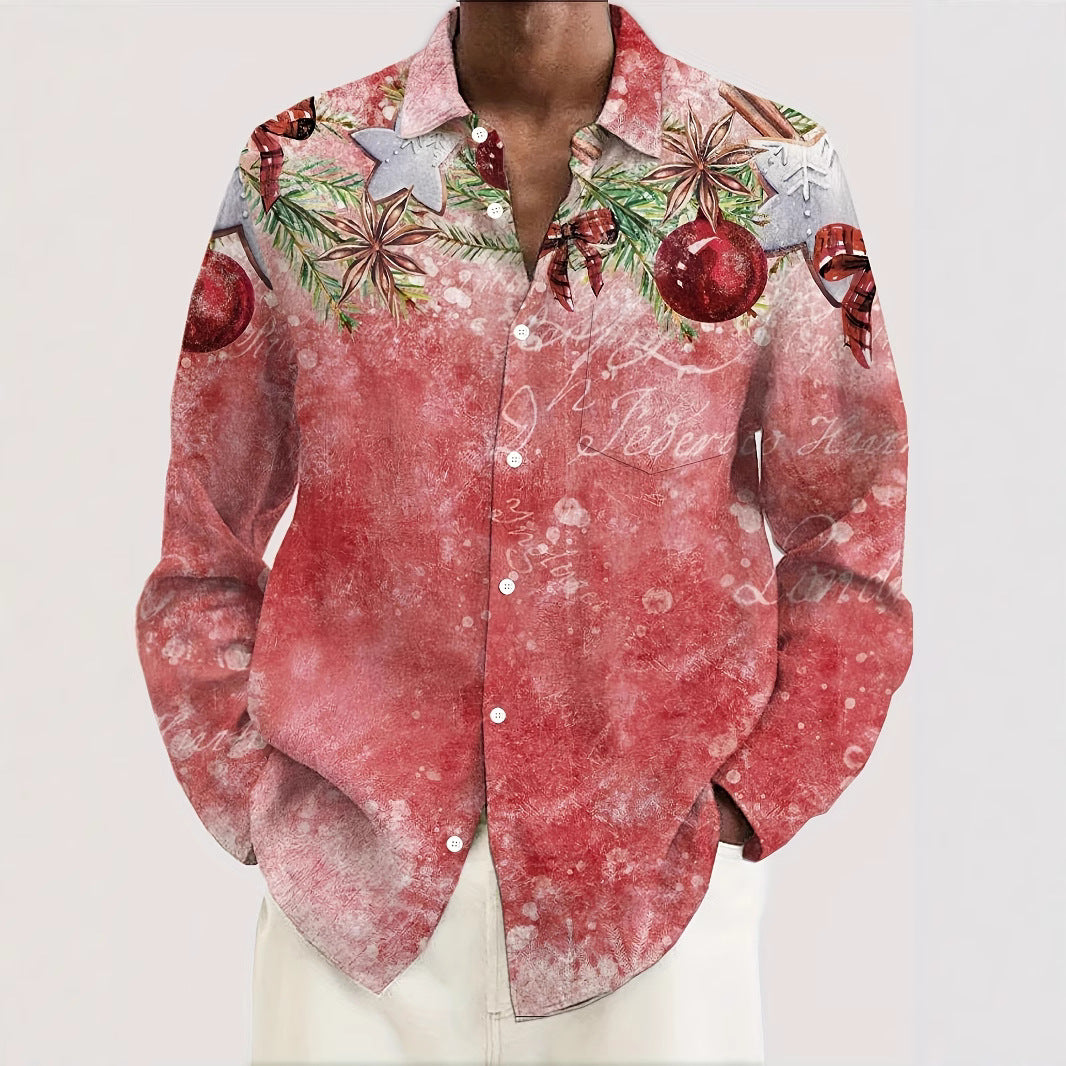 New Pattern 3D Digital Printing Men's Shirt