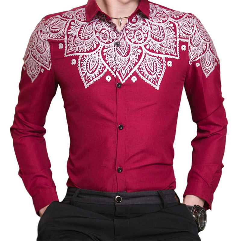 Fashion Loose Printed Shirt American Western Style