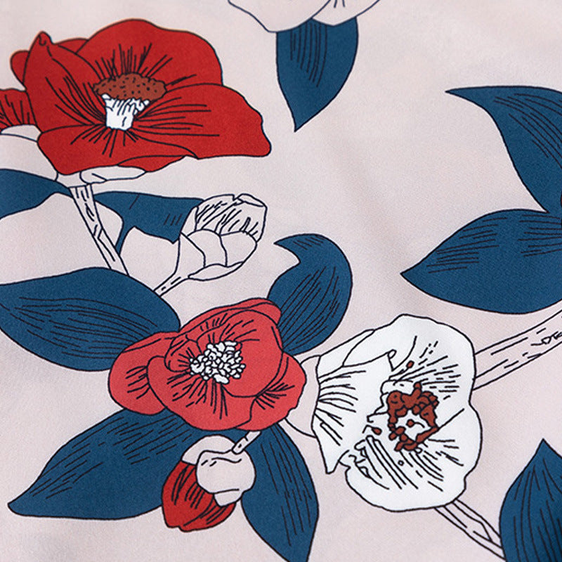 Hong Kong Style Flower Shirt Men's Seaside Vacation