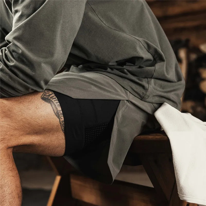 Men's Running Shorts Quick Dry Fitness Training Gyms Shorts Mens Summer Short Pants Male Jogger Workout Beach Sport Shorts Men