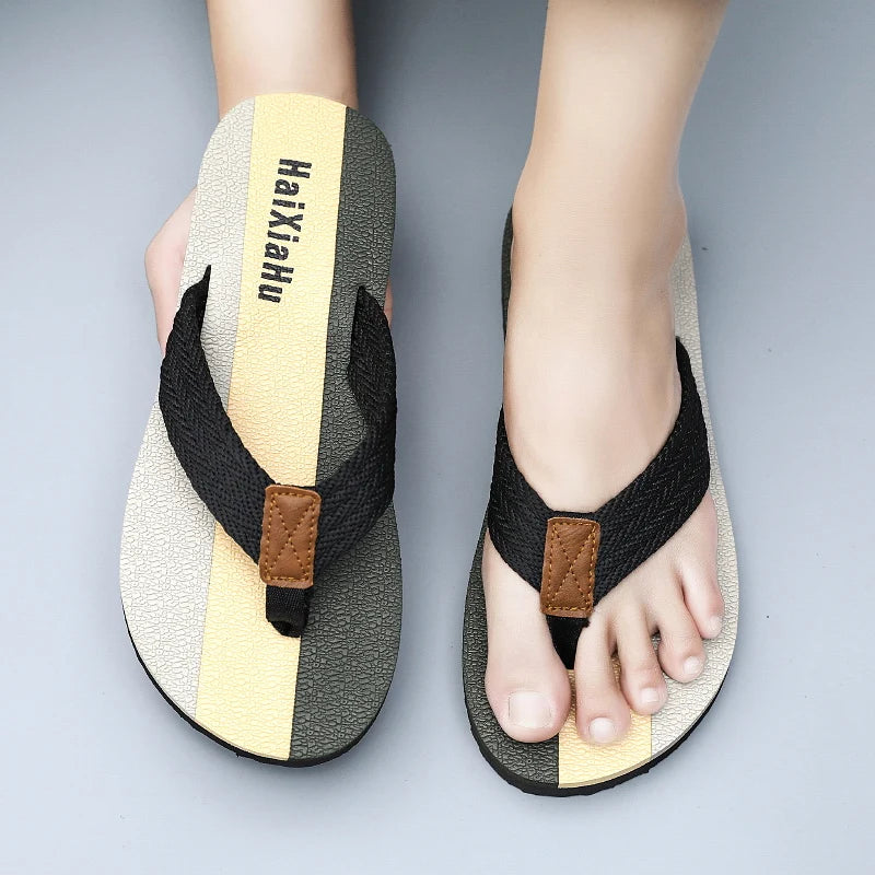 Men Slippers Summer High Quality Flip Flop Men Beach Shoes Fashion Outdoor Flip Flops Casual Breathable Slippers for Men Sandals