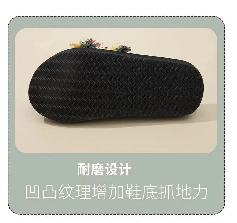 Men Casual Slippers Fashion Indoor Outdoor Beach Women White Sandals Increase Height Round Toe Non-Slip Unisex Zapatos Hombre