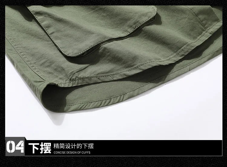 2025 new new men's long-sleeved shirt autumn and winter youth casual overalls fashion trend solid color shirt top