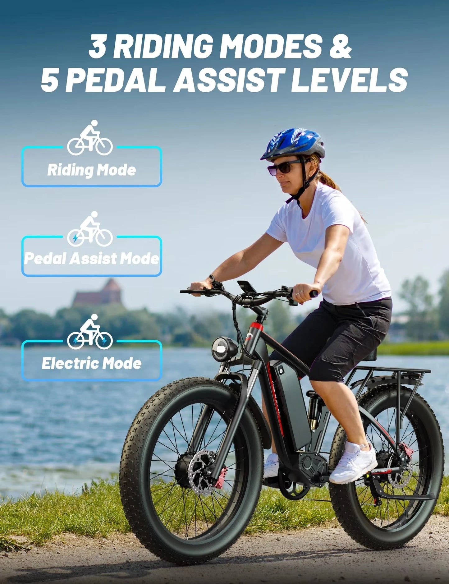 Duotts S26 1000*2 Dual Motor Electric Bike with 48V 20AH Lithium Battery Snow Mountain 26inch Fat Tire for Adults