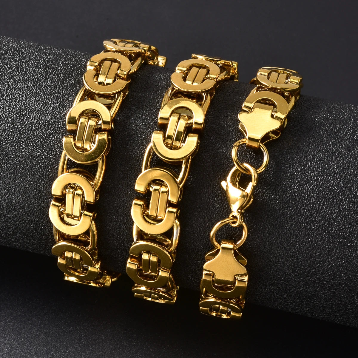 Vintage Gold Plated Chain Necklace Women Retro Victorian Gothic Stainless Steel Link Elegant Jewelry Gift Her Valentines Day