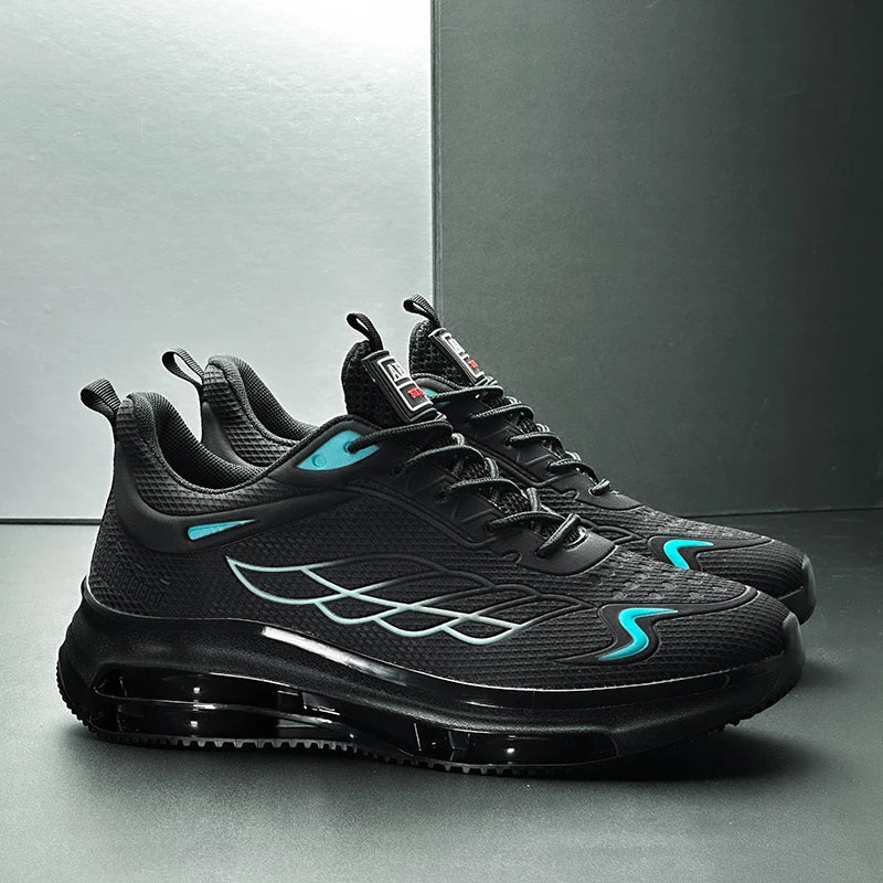 Casual Running Shoes for Men Breathable Knit Sneakers Mens Tennis Trainers 2025 New Fashion Sports Shoes Shock-absorb Sneakers