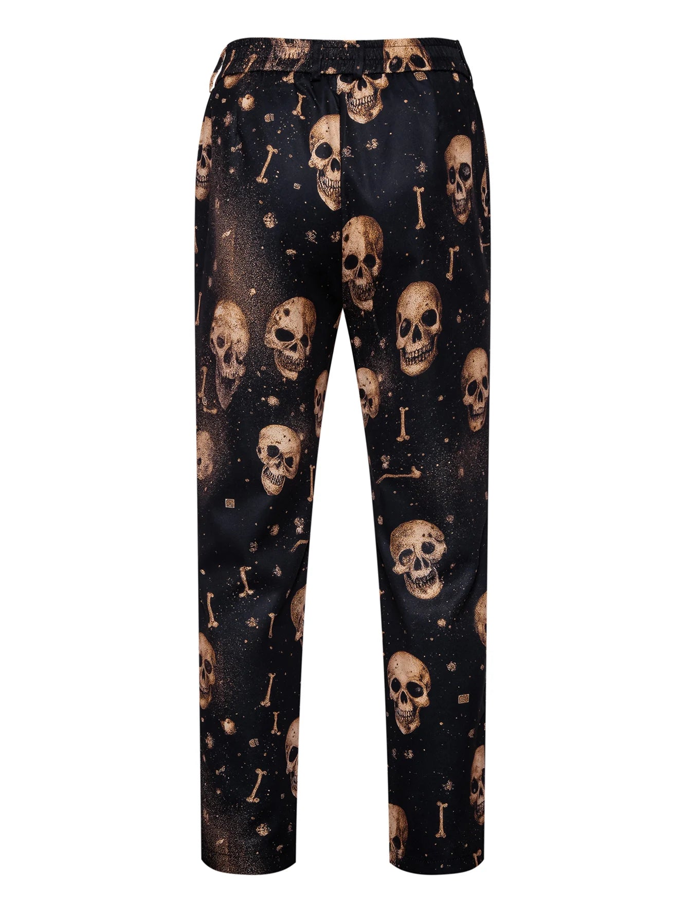 Skull Printed Mens Suit Pant Sets Trajes De Hombre Modernos Halloween Costumes Luxury Designer Nightclub Party Blazer Trousers