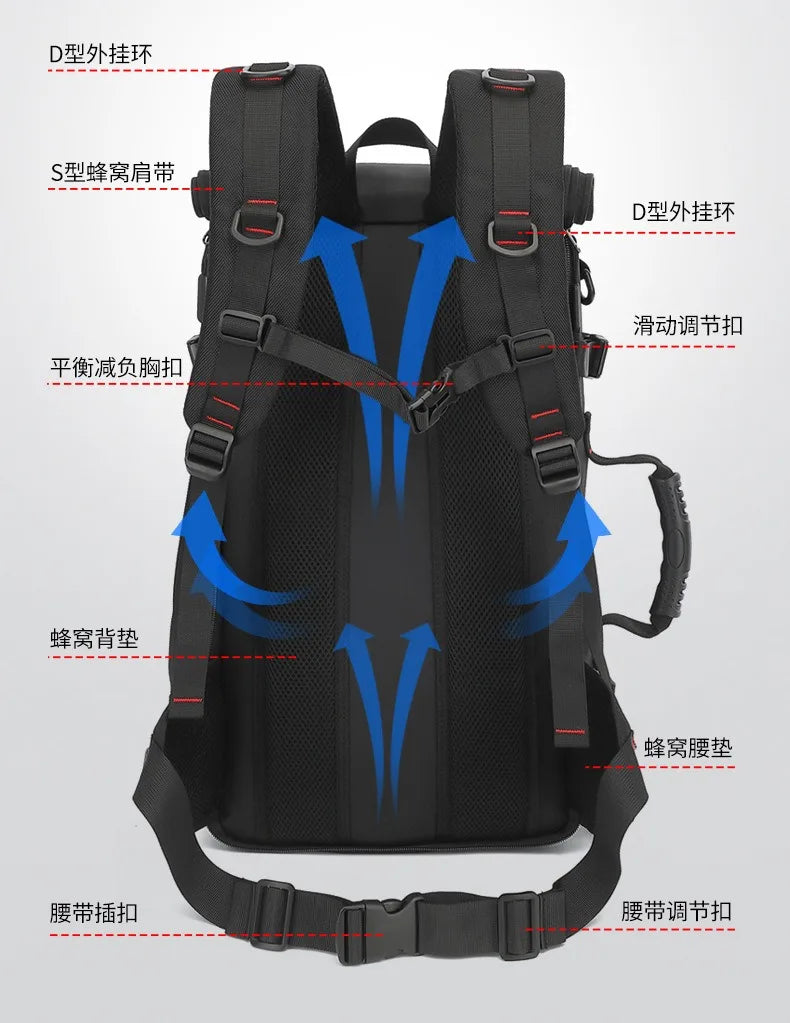 Travel backpack for men boarding, casual men's backpack for travel, large backpack for travel, 70 liters L, super large capacity