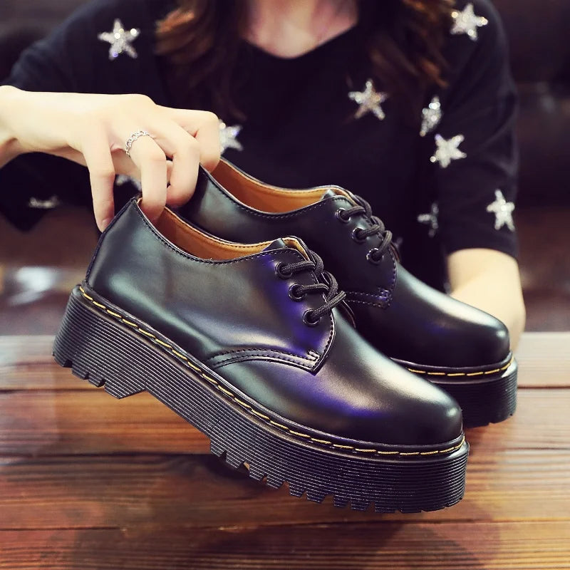 New men and women boots American British platform thick-soled low-cut men shoes non-slip wear-resistant outdoor casual shoes 45