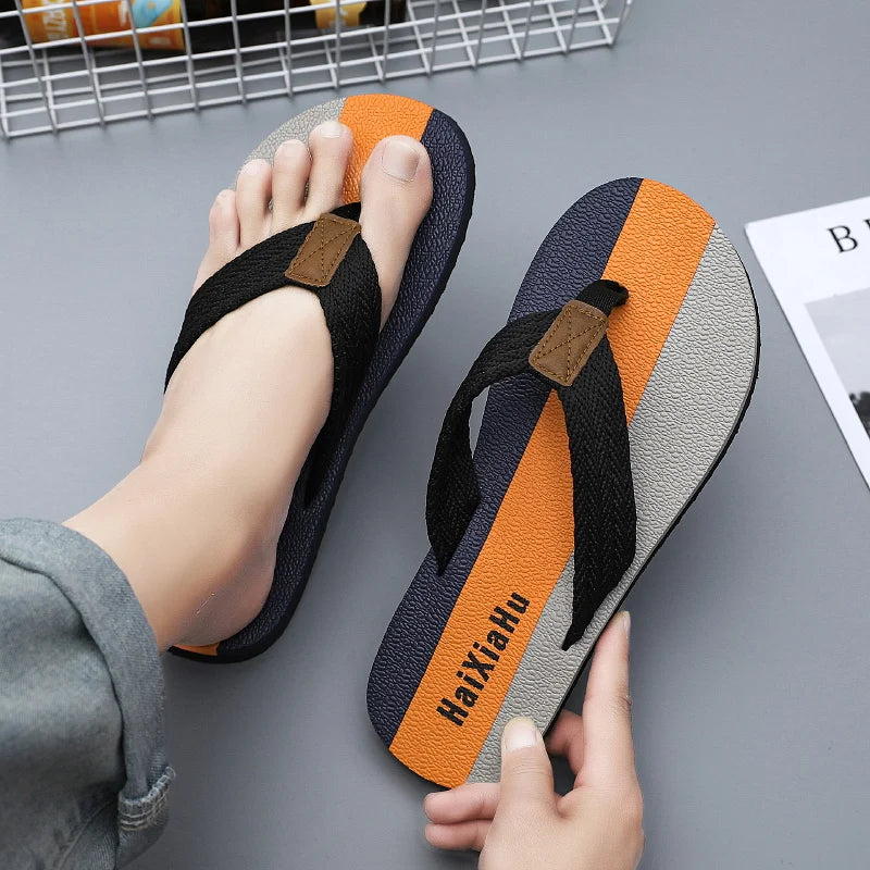 Men Slippers Summer High Quality Flip Flop Men Beach Shoes Fashion Outdoor Flip Flops Casual Breathable Slippers for Men Sandals