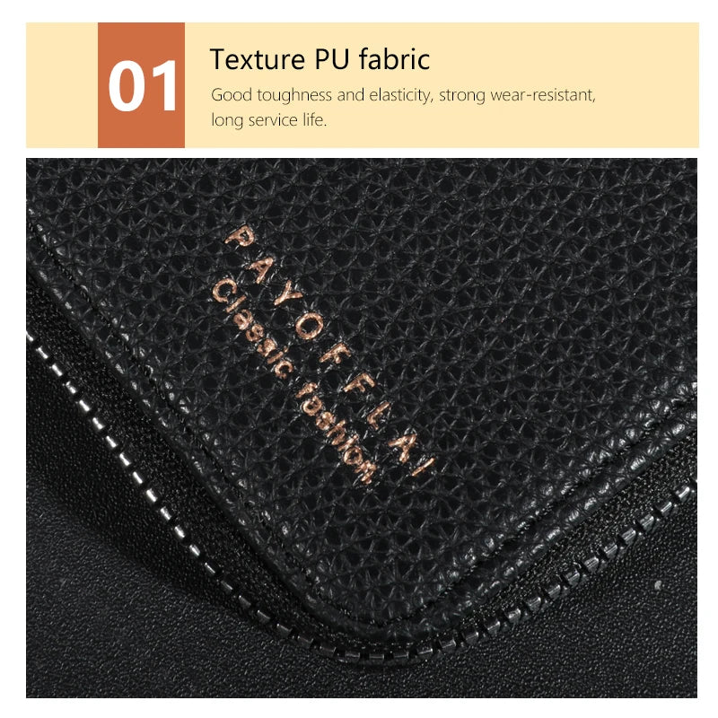 Premium Vintage Leather Wallet for Men - Secure Credit Card Holder & Coin Purse -Commute Essential with Durable PU Leather