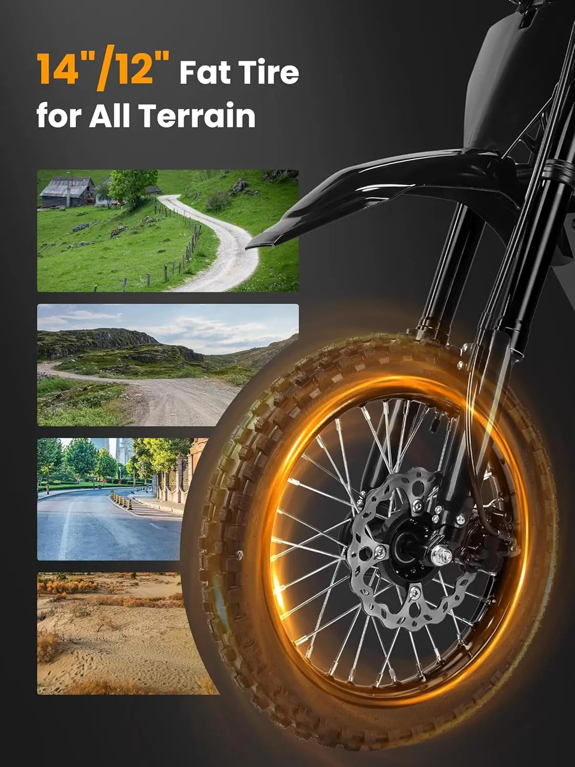 X1 Electric Dirt Bike for Teens Adults,3500W Peak Mid-Drive Motor,38MPH&53-Miles Off-Road Electric Motorcycle with, Customized