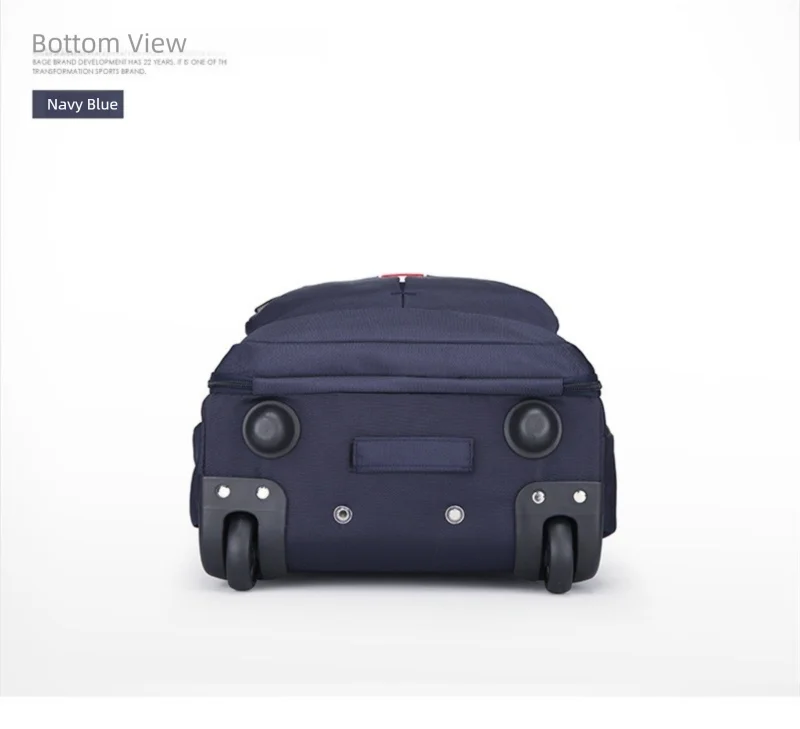 Airline Approved Carry On Backpack for Men Large Capacity Luggage with Telescopic Handle Durable Wheels TSA Friendly Travel Bag