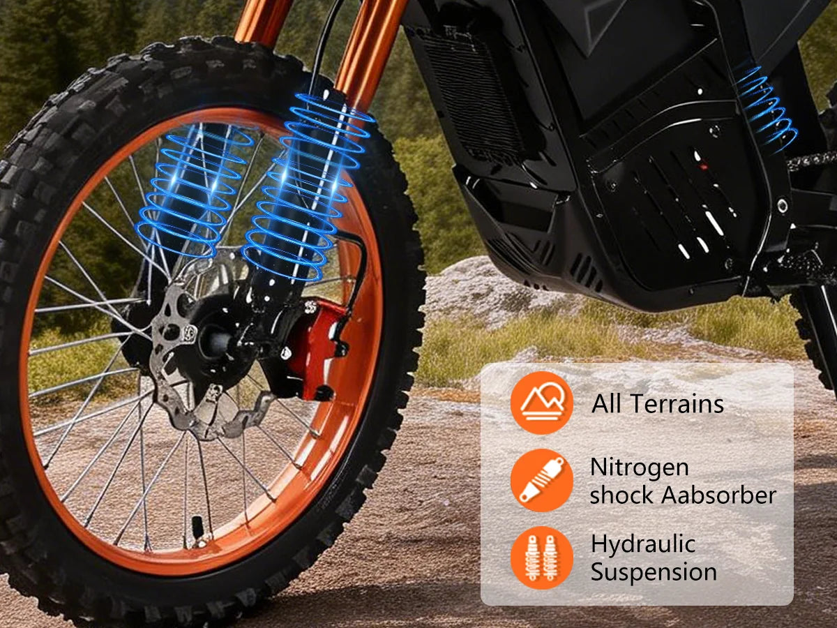 Electric Motorcycle 3000W, EBIKE,48V 20AH Battery, 60km/h, Oil Brake, Max Load 130KG