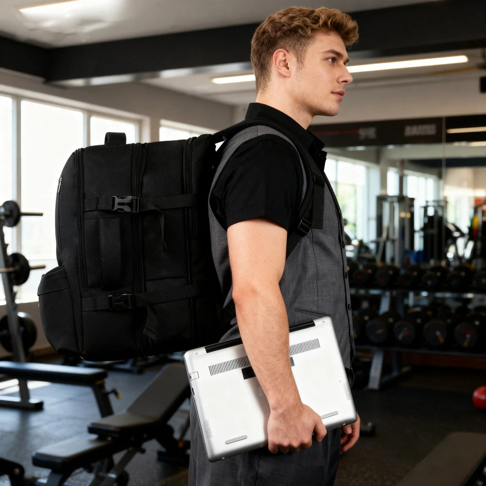 Travel Backpack Multi-Layer Laptop Backpack Large Duffle Bag College Business Work Weekender Hiking Travel Essentials Suitcase