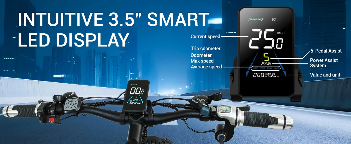SMLRO XDC600 Adult Off-Road Ebike 3000W 52V 30Ah Hydraulic Disc Brakes Electric Bicycle 26*4.0" Fat Tire Mountain Electric Bike