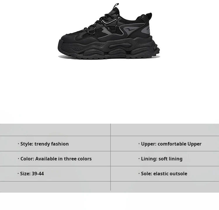 Men Sneakers 2025 Autumn New Mesh Breathable Running Sport Shoes Light Soft Thick Sole Hole Man Casual Shoes Athletic Sneakers