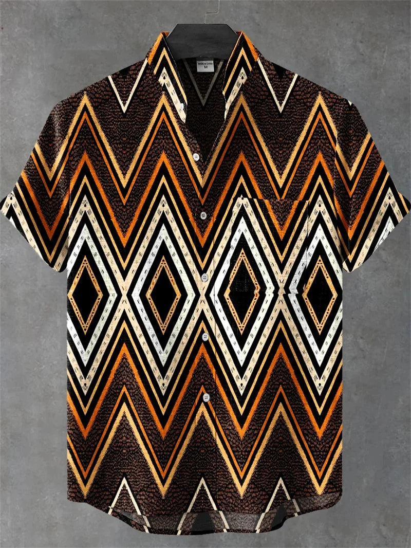 Men's New Linen Short Sleeved Shirt With Refreshing Comfortable Summer Fabric, High-quality Button Up Top Camisetas De Hombre