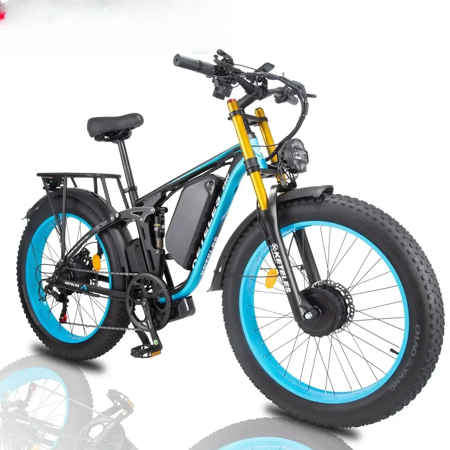Y Motorcycle for Adult 2000W Dual Motor 48V 23AH Fat Tire Hydraulic Brake Soft Tail Frame Hydraulic Big Front Fork Ebike
