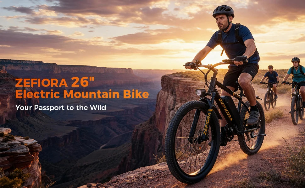 Zefiora M10 26 29er Mountain Bikes,48v Aluminum Alloy 1000w Motor Ebike, Adjustable Brake Seat,for Cycling Electric Bicycle