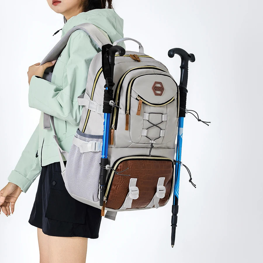 Large Capacity Outdoor Travel Backpack,Men's Hiking Backpack with Shoe Compartment,Spacious Travel Bag ,Sports Camping Backpack