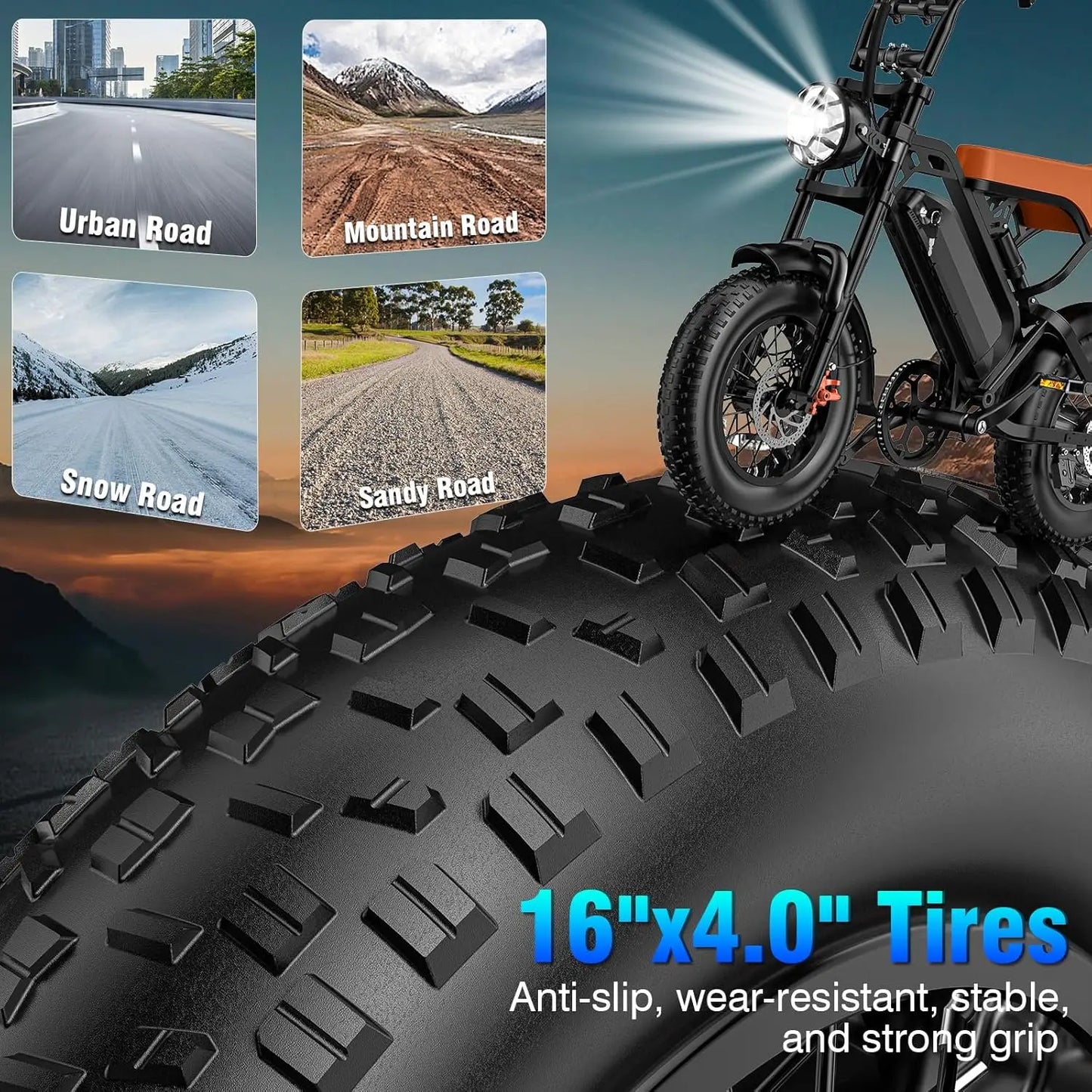 Electric Bike for Adults, 20-35MPH Speed, 560W-2000W Peak Motor, 30-55 Miles Range City Commuter Ebike, Removable, Customized