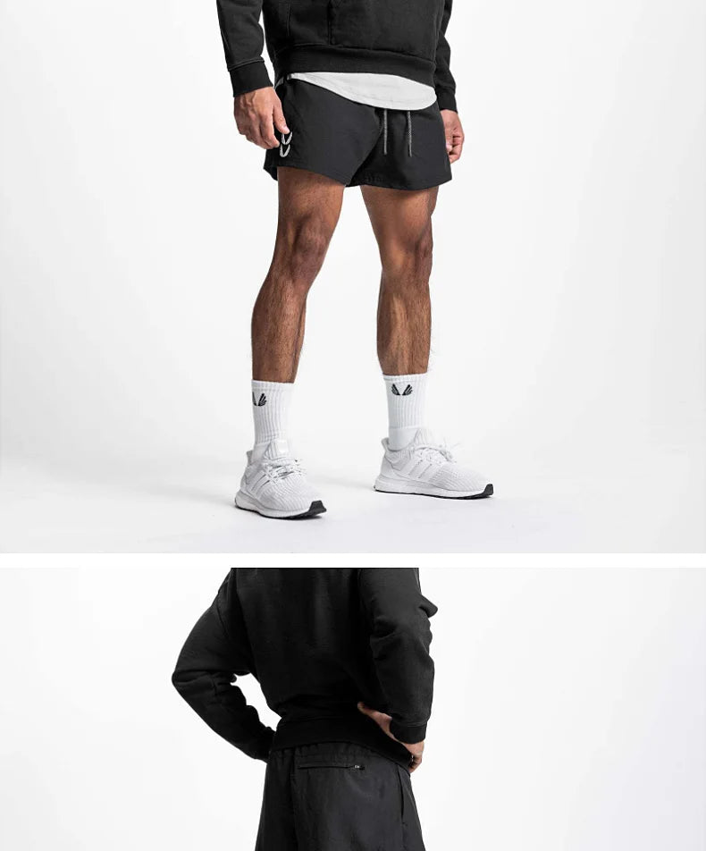 Mens Gym Training Shorts Man Quick Dry Sports Casual Short Pants Fitness Workout Running Bodybuilding Fashion Basketball Shorts