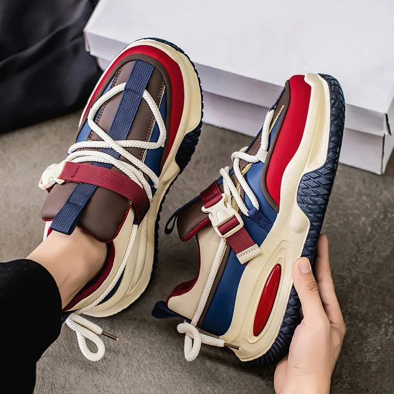 Fashion Men's Sneakers 2025 Trend Personalized Casual Men Shoes Comfort Platform vulcanized Shoes for Men Zapatillas De Hombre